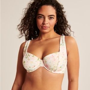 Abercrombie and Fitch floral bikini set curve love L